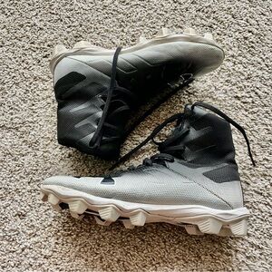 Under Armour Black and White Cleats